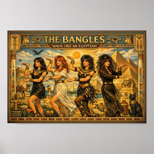 Retro-ägyptisches Pop-Anthem-Tributeposter Poster