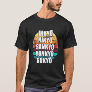 Retro Aikido Ikkyo Nikyo Yonkyo Japanisches Martia T-Shirt