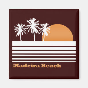 Rétro aimant de plage de la Madère