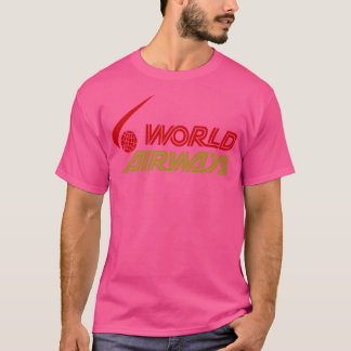 Retro Airlines World Airways Oakland CA 1975 T-Shirt