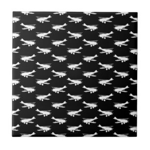 Retro Airplane Design Antiquitätenflugzeug Flugze Fliese