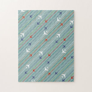 Retro Airplane Pattern Puzzle