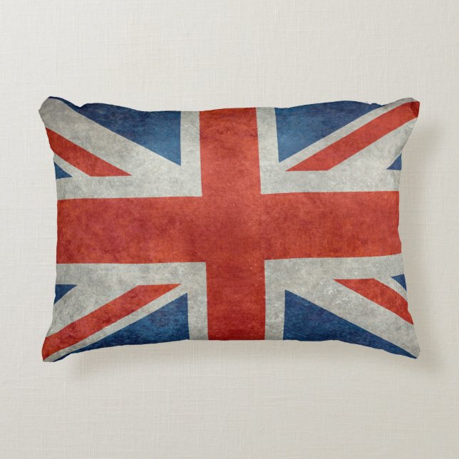 Retro Akzentkissen der BRITISCHEN britischen Dekokissen (Vorderseite)