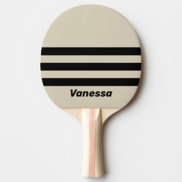 Retro Alabaster Three Across Striping with Name Tischtennis Schläger