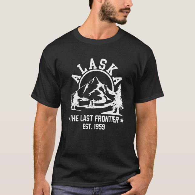 Retro Alaska Mountain Retro Alaska Hiking The Last T-Shirt (Vorderseite)