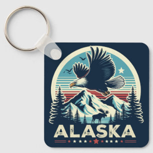 Retro Alaska Schlüsselanhänger