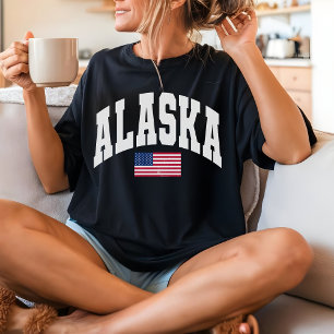 Retro Alaska-Shirt, USA patriotisches Geschenk für T-Shirt