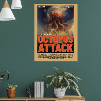 Retro-Alien-Sci-Fi-Film inspirierte Wandposter Poster