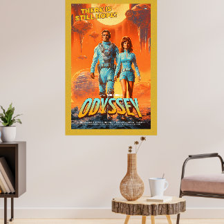 Retro-Alien-Sci-Fi-Film-inspiriertes Wandposter Poster