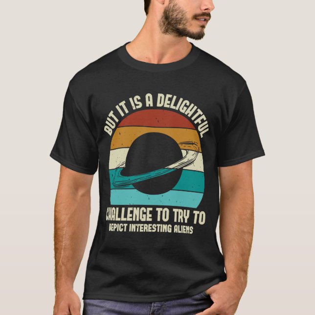 Retro Alien Shirt (Vorderseite)