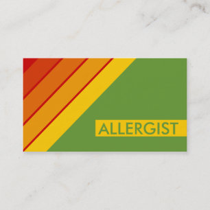 Retro ALLERGIST Visitenkarte