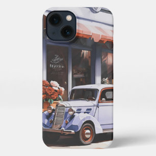 Retro altes Auto iPhone 13 Slim Fit Case, Glossy Hülle
