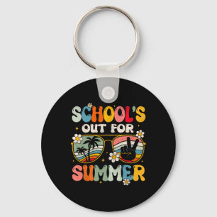 Retro am letzten Schultag für Sommerlehrer Schlüsselanhänger