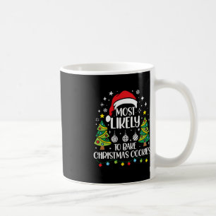 Retro am wahrscheinlichsten Weihnachtskeks Familie Kaffeetasse