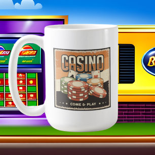 retro Amateurs de jeu Casino Coffee Mug