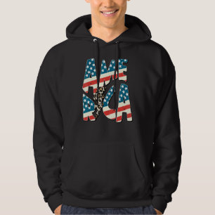 Retro America Usa Flaggenblitz Bolt Patriotic 4t Hoodie