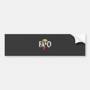 Retro American Donald Trump FAFO USA Flag Patriot Autoaufkleber