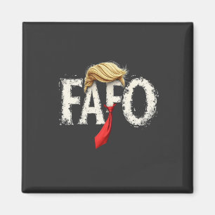 Retro American Donald Trump FAFO USA Flag Patriot Magnet