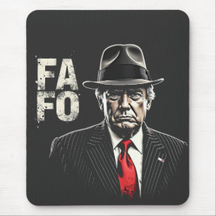 Retro American Donald Trump FAFO USA Flag Patriot Mousepad