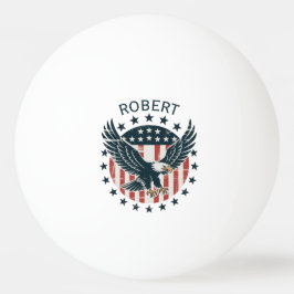 Retro American Eagle Monogram Tischtennisball
