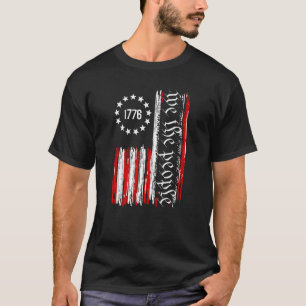 Retro American Flag Patriotic 1776 We The People 4 T-Shirt