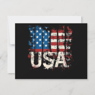 Retro American Flag USA 4. Juli Einladung