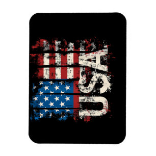 Retro American Flag USA 4. Juli Magnet