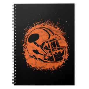Retro American Football Helmet Notizblock