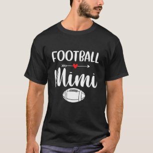 Retro American Football Mimi Funny Sports Football T-Shirt