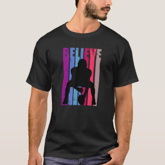 Retro American Football Motivierend Sports Quarter T-Shirt