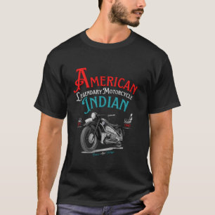 Retro American Legendary Motorrad Indian for Bik T-Shirt