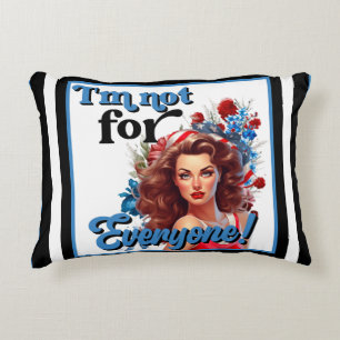 Retro American Pinup_ Nicht für alle Dekokissen