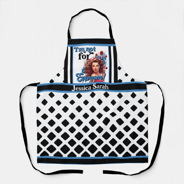 Retro American Pinup_ nicht für alle Schürze (Vorderseite)