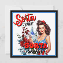 Retro American Pinup_ Sorta Sweet Sorta Savage