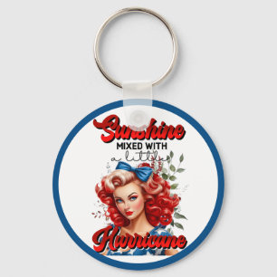 Retro American Pinup_ Sunshine Mixed Schlüsselanhänger