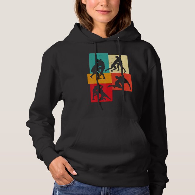 Retro American Wrestling Apparel US Wrestling - Wr Hoodie (Vorderseite)
