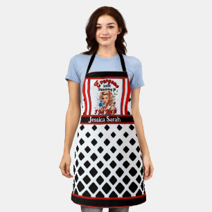 Retro Americana Pinup_ Ich habe es gerade gesagt Schürze