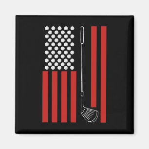 Retro-Amerikanische-Flagge-Golf-Geschenk-für-Golfe Magnet
