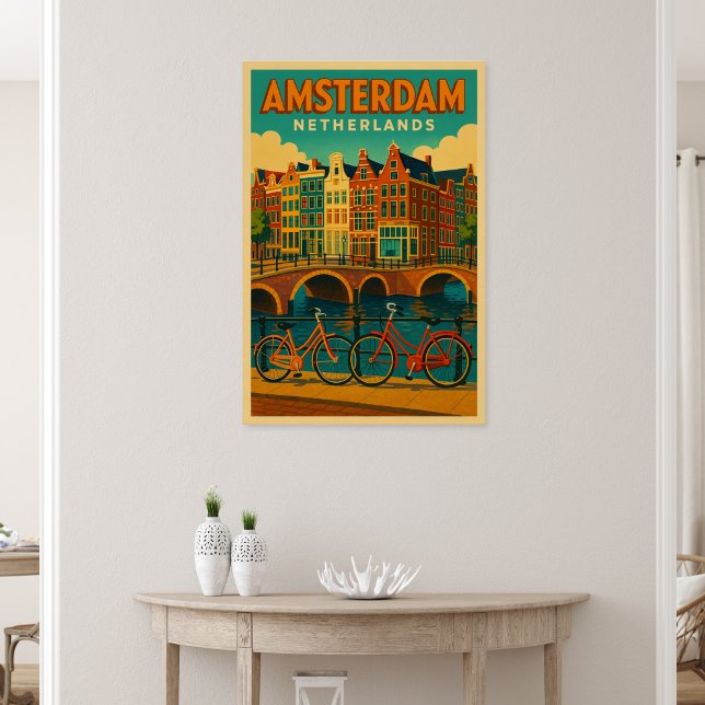 Retro Amsterdam Niederlande Poster (Von Creator hochgeladen)