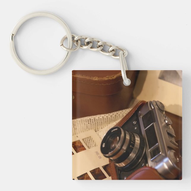 Retro-Analogkamera des Fotos Schlüsselanhänger (Vorderseite)