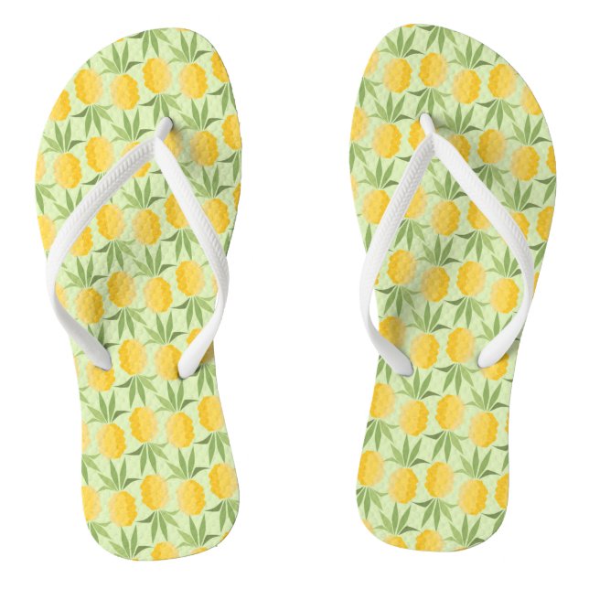 Retro Ananas Flip Flops (Fußbett)