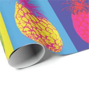 Retro Ananas Pop Kunst Bright Bold Modern Pattern Geschenkpapier