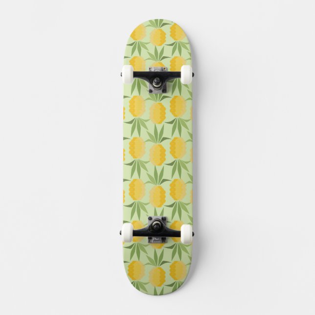 Retro Ananas Skateboard (Vorderseite)