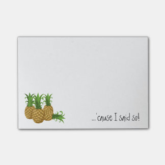 Retro Ananas, weil ich so Posten-it® 4 x 3 sagte Post-it Klebezettel