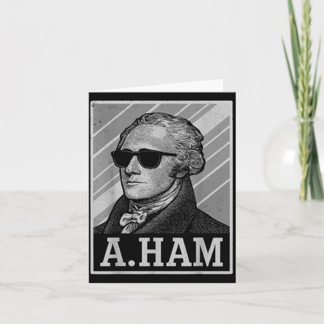 Retro Ander Hamilton Tee Funny Saying Men Women Ki Karte (Vorderseite)