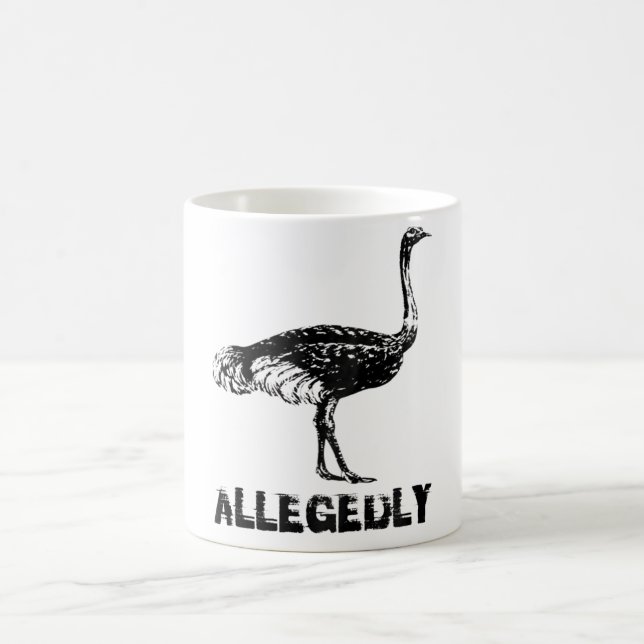 Retro Angeblich Strauß Kaffeetasse (Mittel)