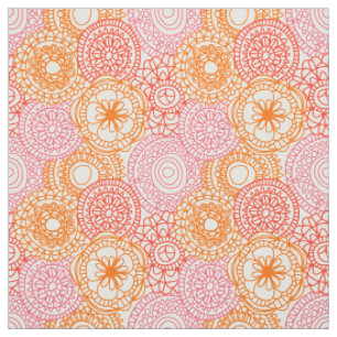 Retro Angesagte Fun Happy Summer Floral Muster Stoff