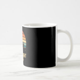 Retro-Anglerboot Sonnenuntergang Mein Rentenplan Kaffeetasse