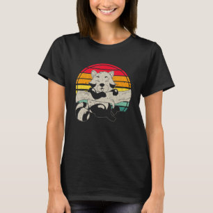 Retro Animal China Wildlife Wilder Chinesische Rot T-Shirt
