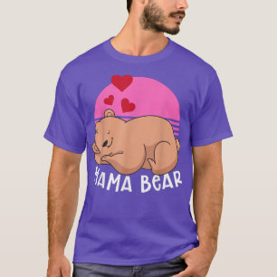 Retro Animal Mama Family Bear Mommy Bear Niedlich  T-Shirt